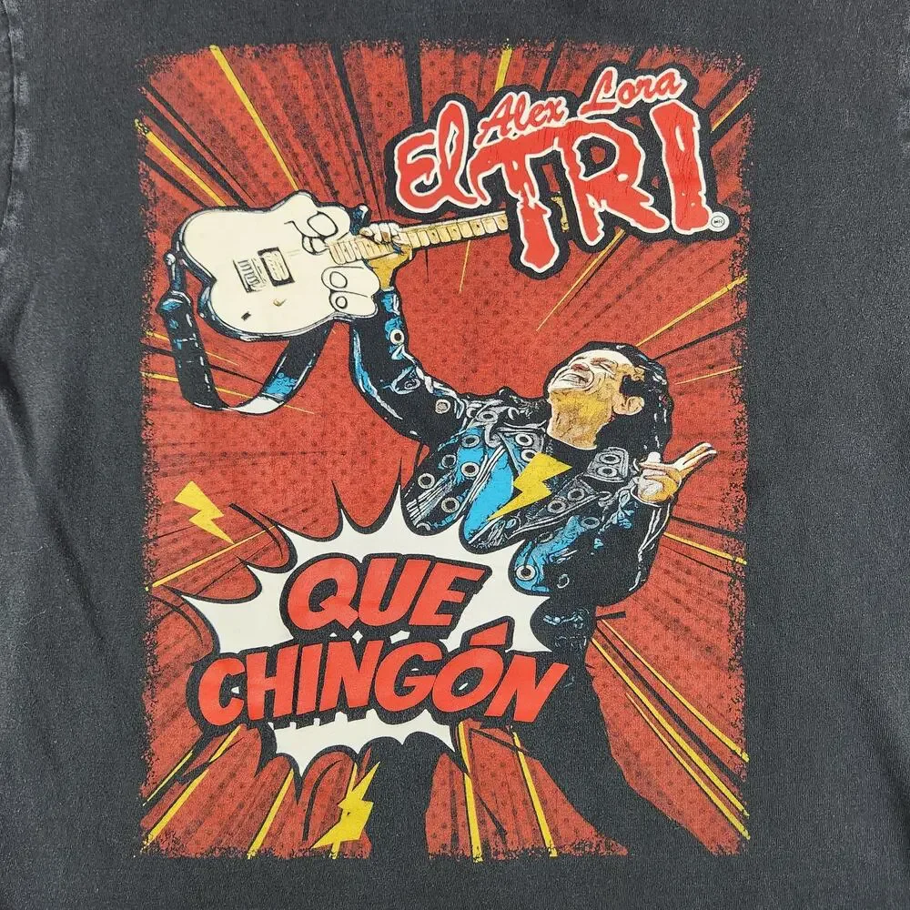 El Tri Shirt Adult Medium Black Que Chingón Tour 2022 Alex Lora Double Sided - Picture 7 of 9